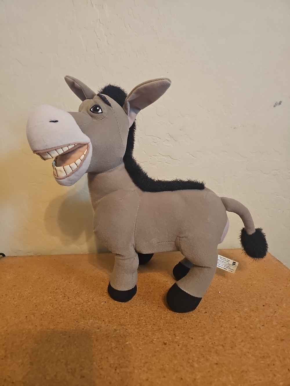 Shrek 2 Talking Donkey Plush Stuffed Toy Hasbro 2003 DreamWorks 14" Tested